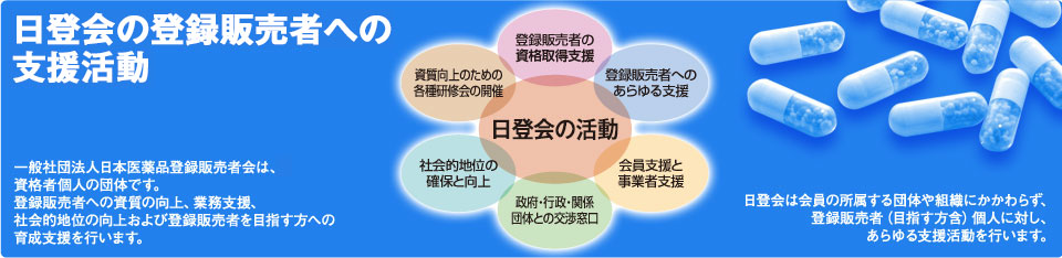 日登会の登録販売者への 支援活動